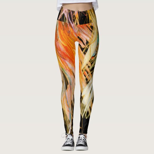 Leggings Conception de style peint sur ajusté mignon (Devant)