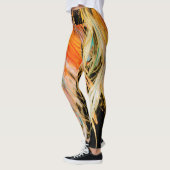 Leggings Conception de style peint sur ajusté mignon (Gauche)