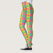 Leggings Conception de tranches de pizza lumineuses (Gauche)