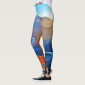 Leggings Conception de vallée montagneuse majestueuse (Gauche)