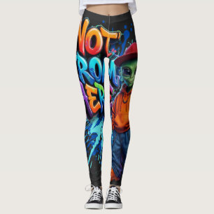 Leggings Conception de vêtements de rue d'extra-terrestre d