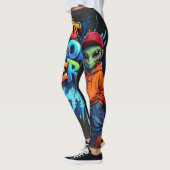 Leggings Conception de vêtements de rue d'extra-terrestre d (Gauche)