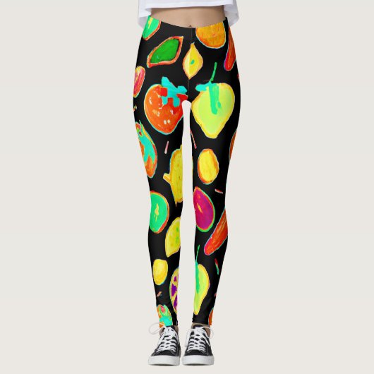 Leggings Conception de visions néon fertiles (Devant)