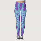 Leggings Conception de WC bleu violet (Devant)