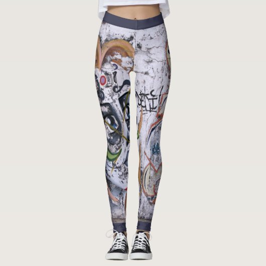 Leggings Conception décorative d'art de rue (Devant)