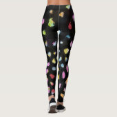 Leggings Conception d'écran arc-en-ciel sur Arrière - plan  (Dos)