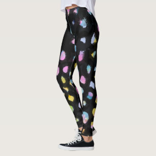 Leggings Conception d'écran arc-en-ciel sur Arrière - plan
