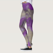 Leggings Conception d'encre violet/or (Gauche)