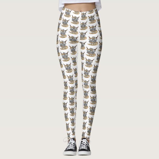 Leggings Conception des dés de combat (Devant)