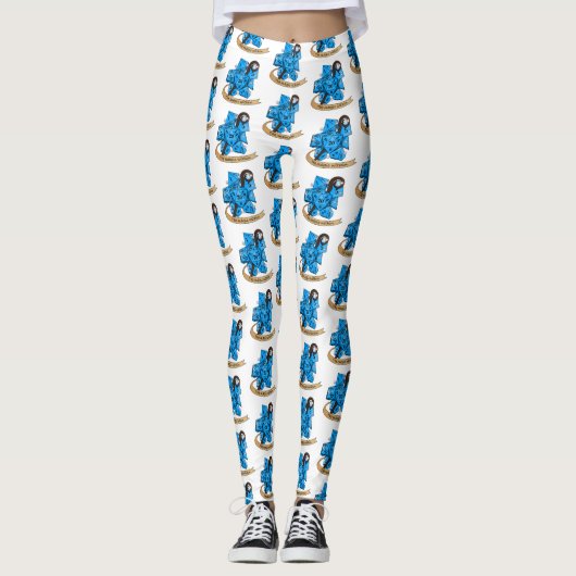 Leggings Conception des dés de sorcier (Devant)
