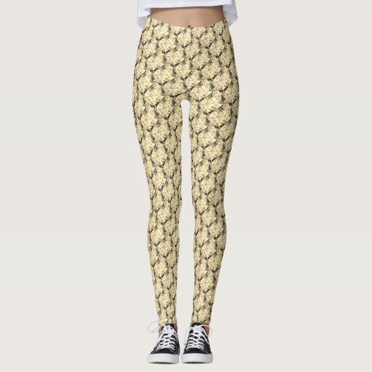 Leggings Conception des légumineuses motifs (Devant)