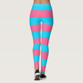 Leggings Conception des rayures rose et bleu (Dos)