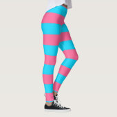 Leggings Conception des rayures rose et bleu (Droite)
