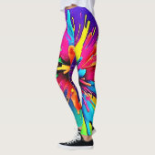 Leggings Conception d'explosion de peinture vibrante (Gauche)