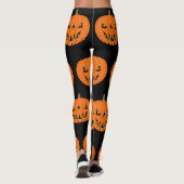 Leggings Conception d'Halloween de citrouille effrayante Ja (Dos)