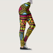 Leggings Conception d'impression de Motif multicolore afric (Droite)
