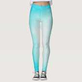 Leggings Conception d'océan bleu (Devant)