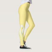 Leggings Conception du ruban de sensibilisation jaune (Droite)