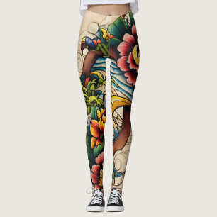 Leggings Conception d'un tatouage captivant