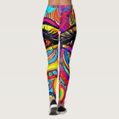 Leggings Conception d'une vue oeil psychédélique (Dos)