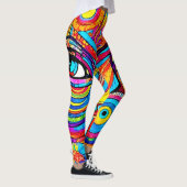 Leggings Conception d'une vue oeil psychédélique (Droite)