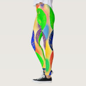 Leggings Conception dynamique de chaîne de perles (Gauche)