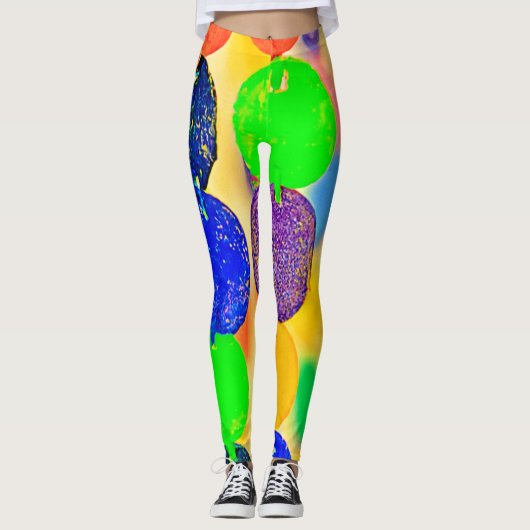 Leggings Conception dynamique de chaîne de perles (Devant)