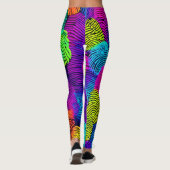 Leggings Conception dynamique d'empreintes digitales (Dos)