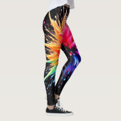 Leggings Conception dynamique des explosions de couleurs (Droite)