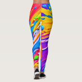 Leggings Conception éclatante de couleur éclatante (Dos)