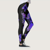 Leggings Conception élégante bleue de motif de papillon, (Droite)