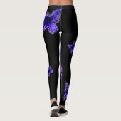 Leggings Conception élégante bleue de motif de papillon, (Dos)