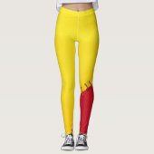 Leggings Conception espagnole de drapeau (Devant)