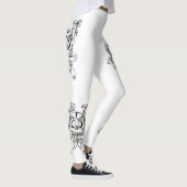 Leggings Conception exclusive de guêtres. Avirons noirs et (Droite)
