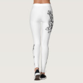 Leggings Conception exclusive de guêtres. Avirons noirs et (Dos)