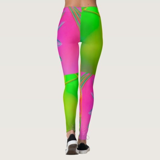 LEGGINGS CONCEPTION FLORALE DE L'IMAGINAIRE MULTI-COULEUR F (Dos)