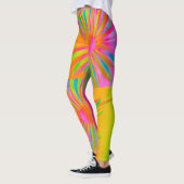 LEGGINGS CONCEPTION FLORALE DE L'IMAGINAIRE MULTI-COULEUR F (Gauche)