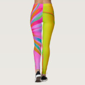 LEGGINGS CONCEPTION FLORALE DE L'IMAGINAIRE MULTI-COULEUR F (Dos)