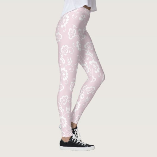 Leggings conception florale rose fraîche de hanche de (Droite)