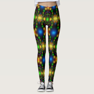 Leggings Conception fractale de l'ornement de Noël-29440