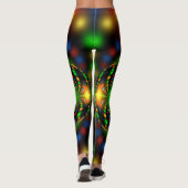 Leggings Conception fractale de l'ornement de Noël-29440 (Dos)