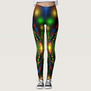 Leggings Conception fractale de l'ornement de Noël-29440