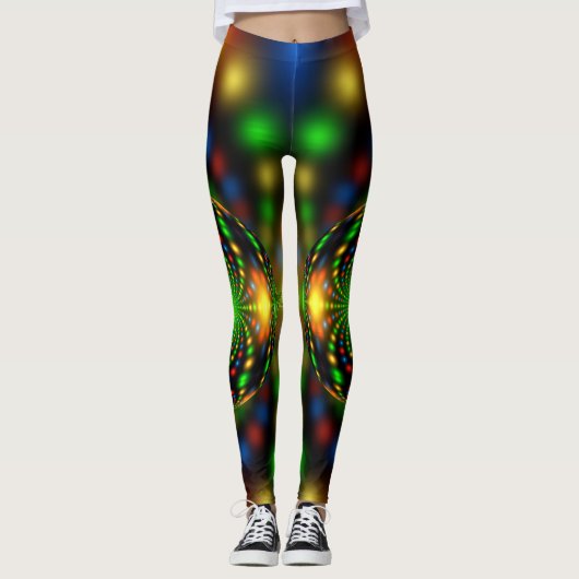 Leggings Conception fractale de l'ornement de Noël-29440 (Devant)