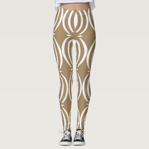 Leggings Conception géométrique des lignes vintages