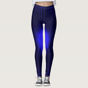 Leggings Conception géométrique étoile en néon Abstrait
