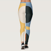 Leggings Conception géométrique multicouleur Abstraite (Dos)