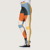Leggings Conception géométrique multicouleur Abstraite (Gauche)