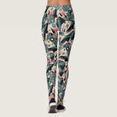 Leggings Conception géométrique rétro-aigle atomique (Dos)