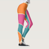 Leggings Conception géométrique rétro moderne (Droite)