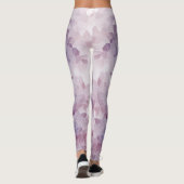 Leggings Conception géométrique rose et violet souple (Dos)